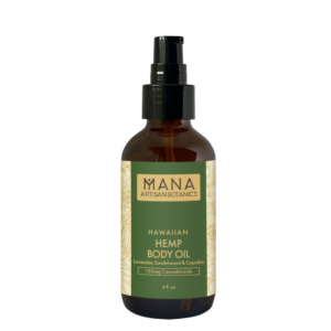 Mana Artisan Botanics Hemp Body Oil: Lavender, Sandalwood & Copaiba Image